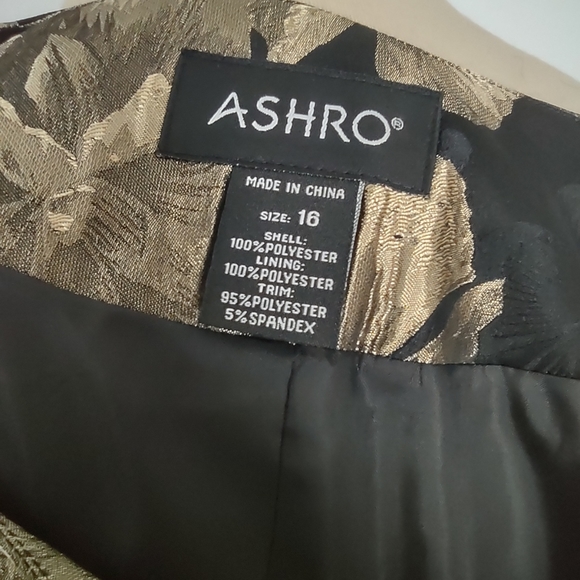 COPY - NWT Ashro 2pc Black and Gold Skirt Set Size 16 - Picture 16 of 16